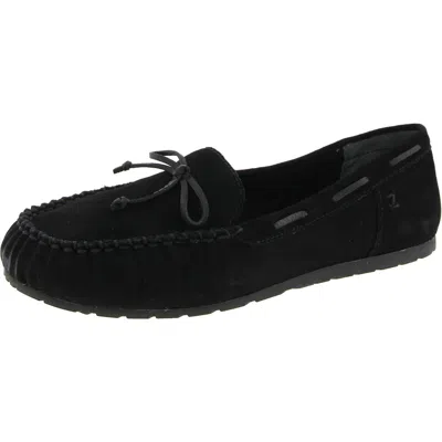 Zodiac Elery Womens Solid Leather Moccasins In Black