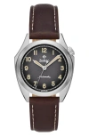 Zodiac Men's Olympos Field Stainless Steel & Leather Automatic Watch In Brown