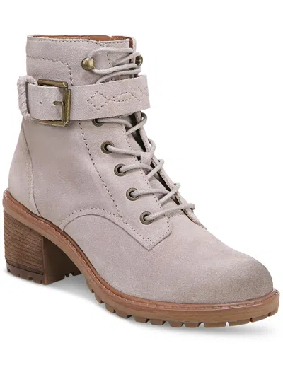 Zodiac Gemma Womens Zipper Booties Combat & Lace-up Boots In Multi