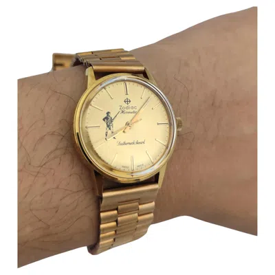 Pre-owned Zodiac Hermetic Leatherneck Award Mens Watch Nos Vintage In Original Box Sale In Multi