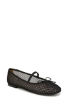 Zodiac Women's Idra Mary Jane Bow Ballet Flats In Black Mesh