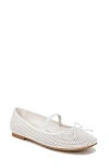 Zodiac Idra Mesh Mary Jane Flat In White