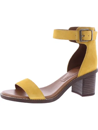 Zodiac Ilsa Womens Ankle Strap Heel Sandals In Yellow