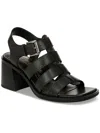 Zodiac Joleen Womens Strappy Faux Leather Block Heel In Black