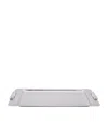 Zodiac Large Cylinder Chrome Tray In Silver