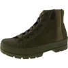 Zodiac Logan Womens Canvas Lifestyle High-top Sneakers In Green