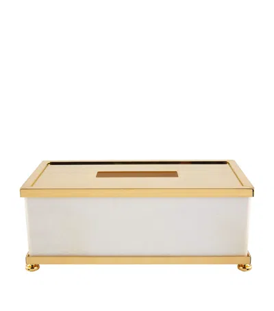 Zodiac Marble Tissue Box In Gold