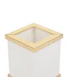 Zodiac Marble Toilet Brush Holder In White