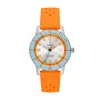Zodiac Men's Compression Diver Automatic Orange Rubber Watch In Orange