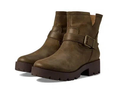 Zodiac Miller Boots Women's Bear Brown Round Toe Ankle Bootie Lion97 In Green