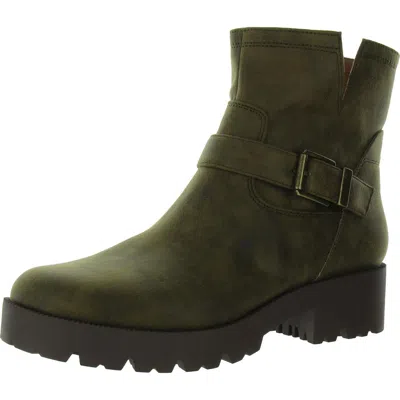 Zodiac Miller-2 Womens Faux Leather Laceless Ankle Boots In Multi