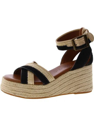 Zodiac Naomi Womens Adjustable Open Toe Wedge Sandals In Multi