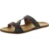 Zodiac Nella Womens Adjustable Leather Slide Sandals In Purple