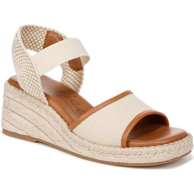 Zodiac Noreen Espadrille Wedge Sandal In Bone White/tan Fabric