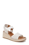 Zodiac Women's Noreen Ankle-strap Espadrille Wedge Sandals In White Mesh