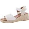 Zodiac Women's Noreen Ankle-strap Espadrille Wedge Sandals In White