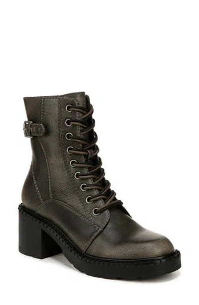 Zodiac Paxon Lace-up Boot In Natural Black Faux Leather
