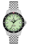 Zodiac Pro-diver Automatic Stainless Steel Watch, 42mm In Silver