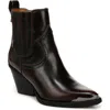 Zodiac Women's Raylin Embellished Cowboy Booties In Mahogany/black
