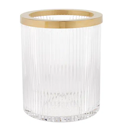 Zodiac Roman Crystal Bin In Gold