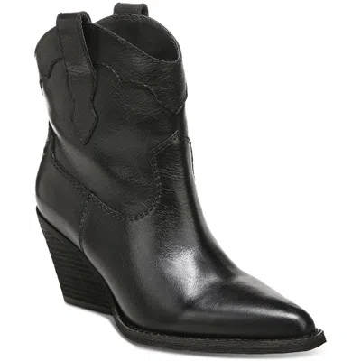 Zodiac Roslyn Womens Pull On Cowboy, Western Boots In Black