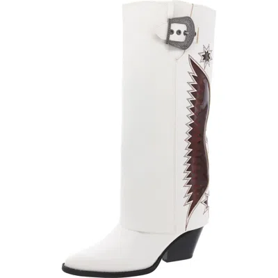 Zodiac Rowena-wings Womens Faux Leather Knee-high Cowboy, Western Boots