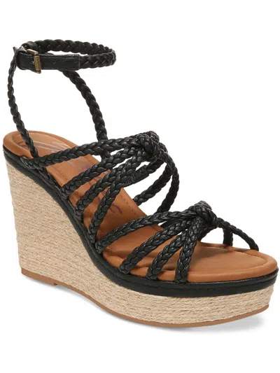 Zodiac Shana-espad Womens Suede Wedge Wedge Heels In Black