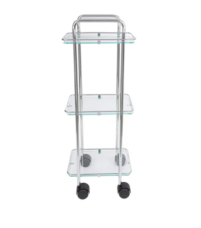 Zodiac Square Chrome Trolley In Silver