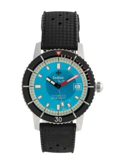 Pre-owned Zodiac Super Sea Wolf 53 Compression Watch In Multicolor