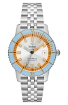 Zodiac Men's Super Sea Wolf Stainless Steel Compression Automatic Watch In Silver