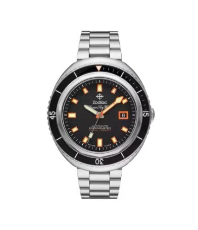 Pre-owned Zodiac Super Sea Wolf Saturation Diver Automatic Stainless Steel Zo9509