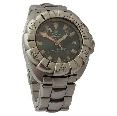 Pre-owned Zodiac 'super Seawolf' Stainless Steel Ref. 506.54.44 Men's Watch In Multiple