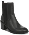 Zodiac Women's Claret Block-heel Stretch Booties In Black Leather