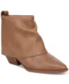 Zodiac Women's Malina Foldover Cuff Western Booties In Warm Taupe Leather
