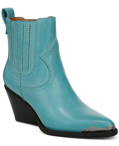 Zodiac Women's Raylin Embellished Western Booties In Turquoise