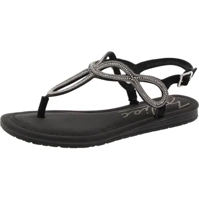 Zodiac Yara Womens Embellished Man Made Thong Sandals In Multi