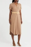 Zoe And Claire Belted Shirtdress