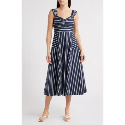 Zoe And Claire Mixed Stripe Sleeveless Sundress