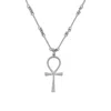 Zoe And Morgan Women's Ankh Necklace Silver
