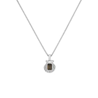 Zoe And Morgan Women's Brown / Silver Cordelia Necklace - Sterling Silver, Smoky Quartz In Multi