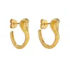 Zoe And Morgan Women's Cobra Hoops Gold In Gold