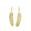 Zoe And Morgan Women's Eagle Earrings Gold In Gold