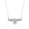 Zoe And Morgan Women's Eagle Necklace Silver