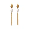 Zoe And Morgan Women's Esme Pearl Earrings Gold