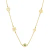 Zoe And Morgan Women's Gold / Green Aura Necklace Gold