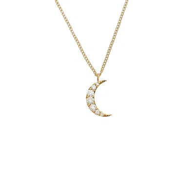 Zoe And Morgan Women's Gold Luna Diamond Necklace