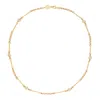 Zoe And Morgan Women's Gold / Pink Azalea Necklace Gold Rose Quartz In Multi