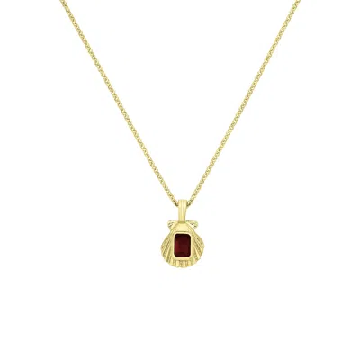 Zoe And Morgan Women's Gold / Red Cordelia Necklace - Gold Vermeil, Rhodolite Garnet In Multi