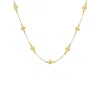 Zoe And Morgan Women's Gold / White Ayllu Necklace White Zircon Gold