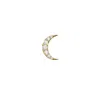 Zoe And Morgan Women's Gold / White Luna Diamond Stud Single